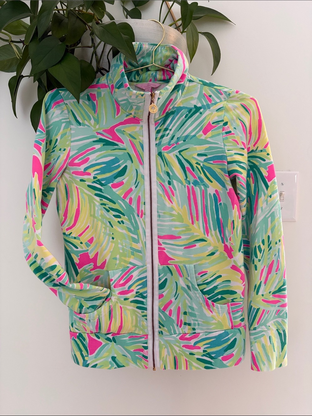 Lilly Pulitzer Full Zip Pop-Over Size Small